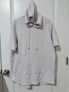 George Light Lavender Short-Sleeve Hoodie
